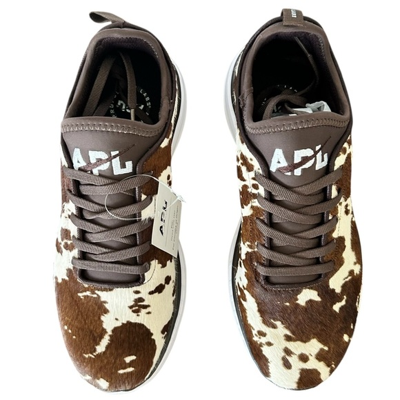 NEW APL Men's Iconic Phantom Deep Brown / White / Cow Sneakers Size 7 - Picture 3 of 8